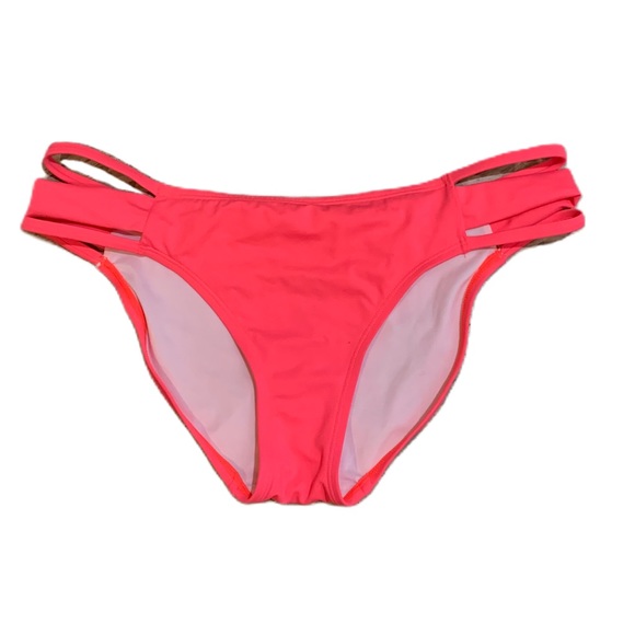 ♦️SOLD♦️ Bikini Bottoms • Victoria’s Secret PINK strappy low rise cheeky Lg - Picture 2 of 6